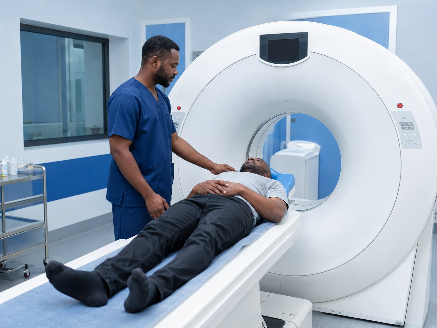 Préparation d’un examen CT Scan