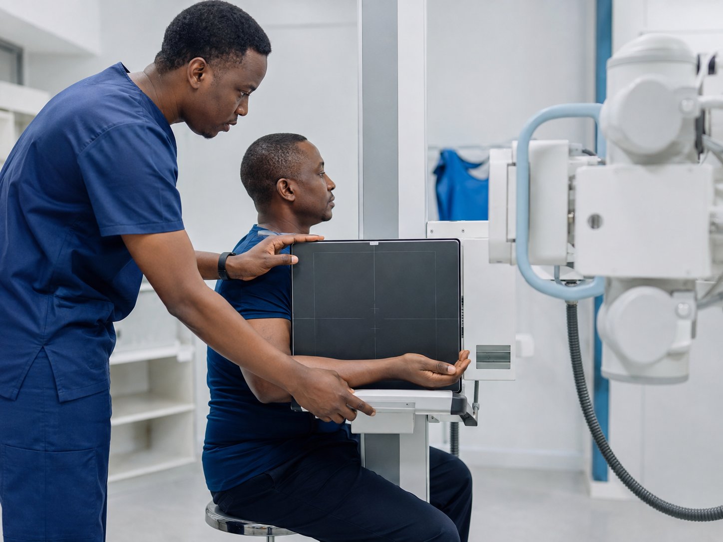 Positionnement pour un examen radiologique